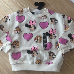 Zara Disney toddler Sweatshirt NWT